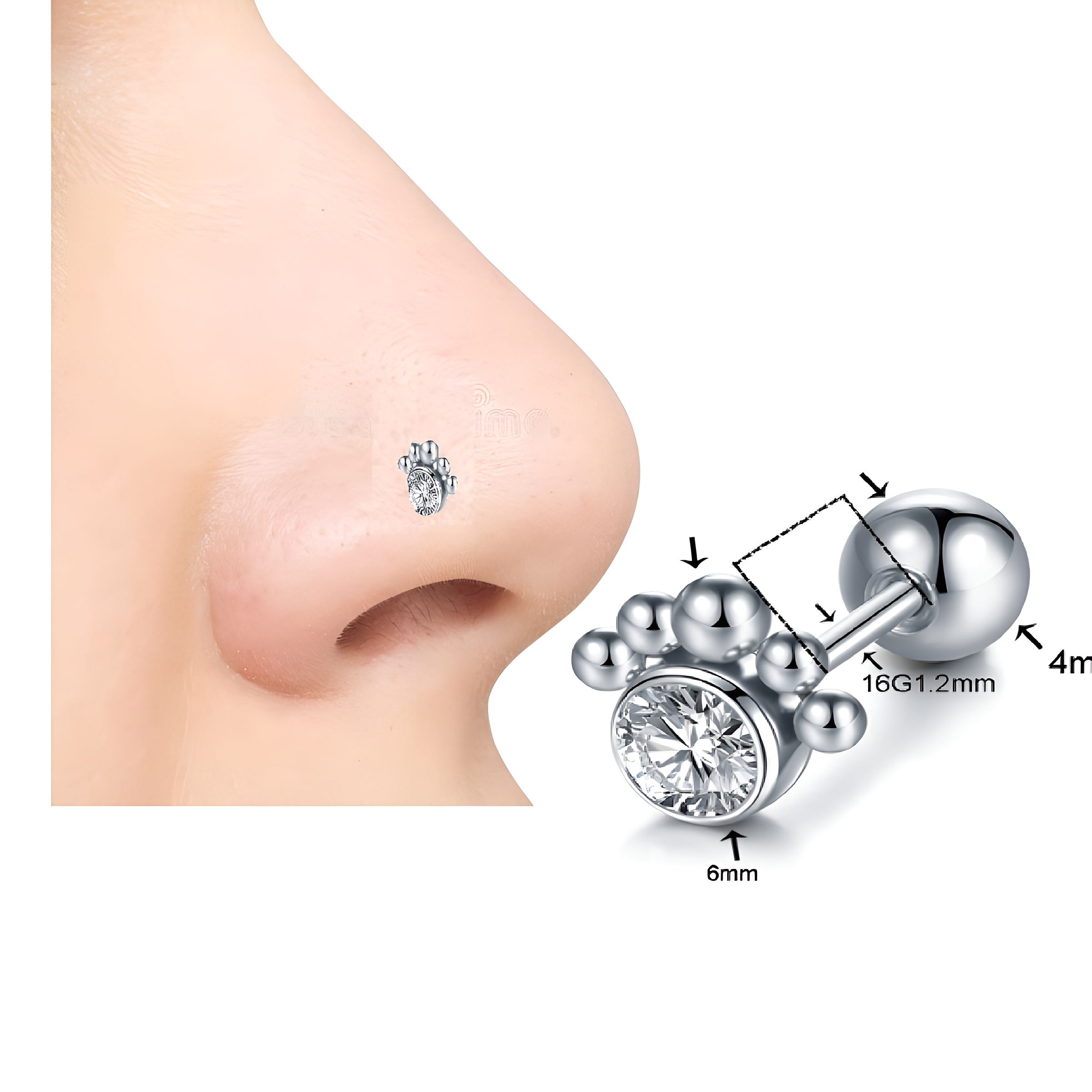 Minimalist nose ring, small nose jewelry for daily wear