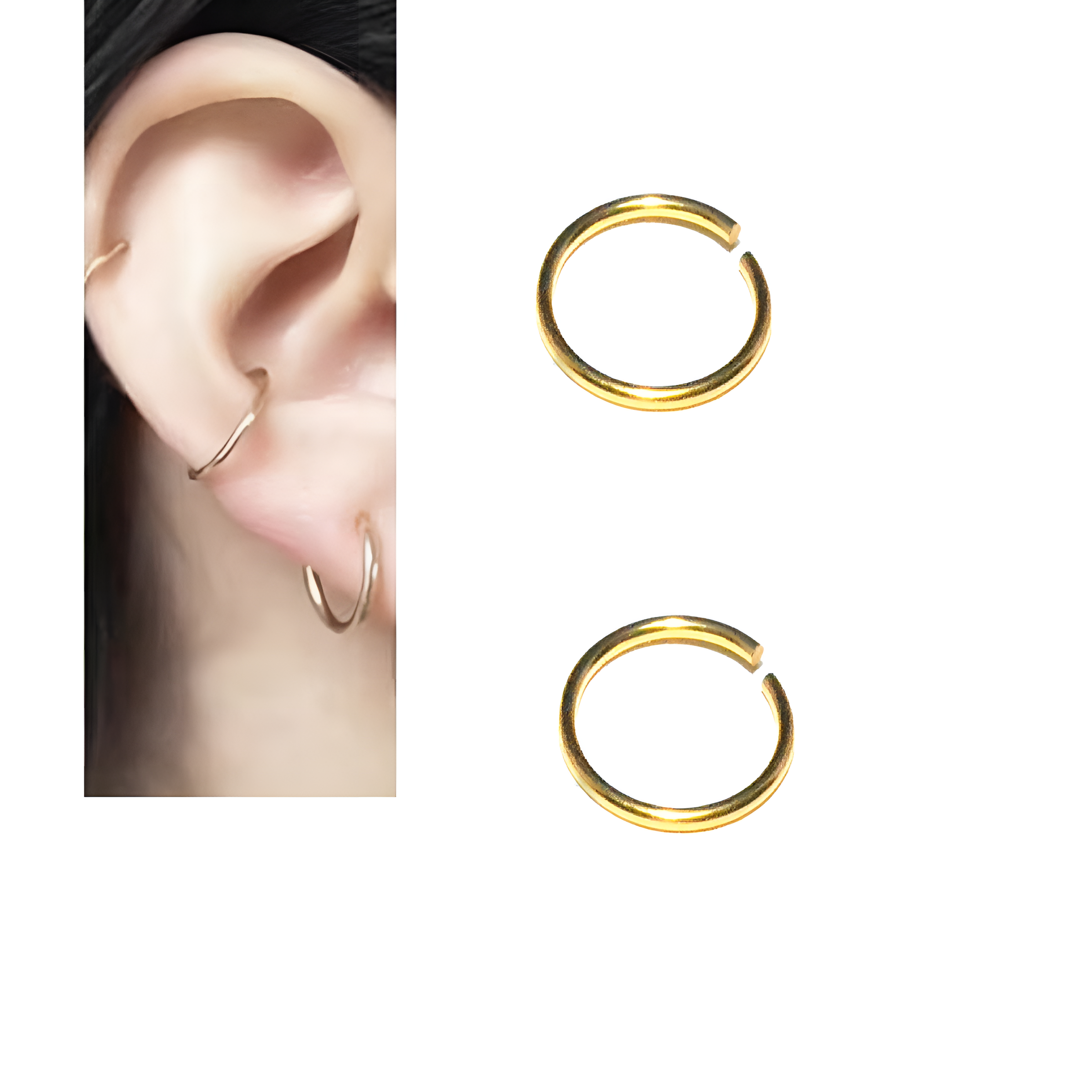Everyday casual earrings for women, lightweight simple studs