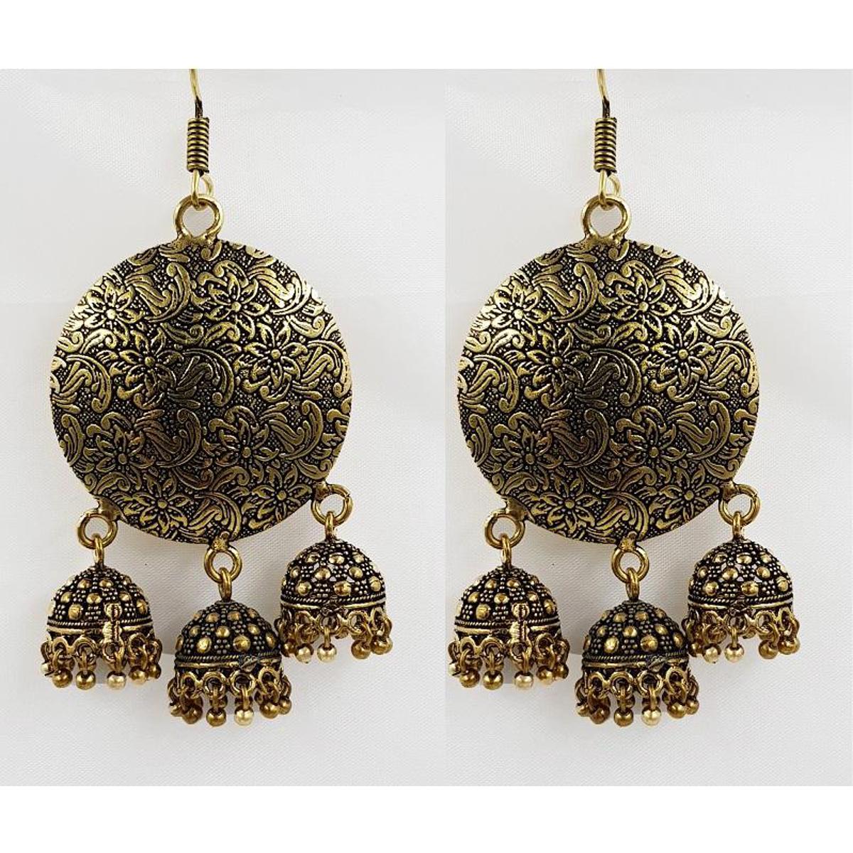 Big Light Weight Trendy Classy Antique Vintage Big Elegant Earring