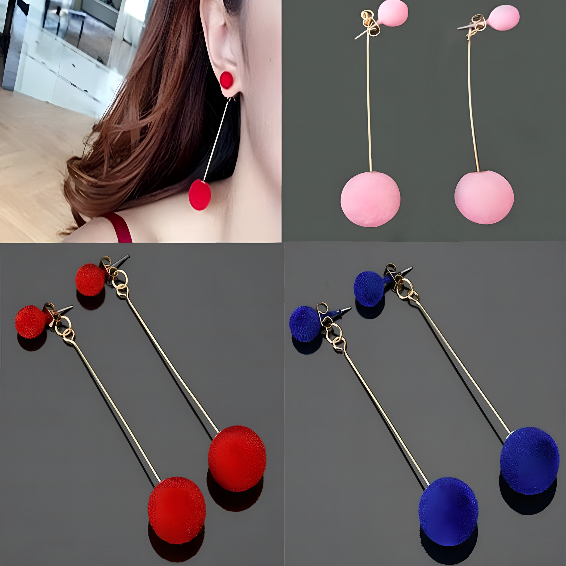 Everyday casual earrings for women, lightweight simple studs