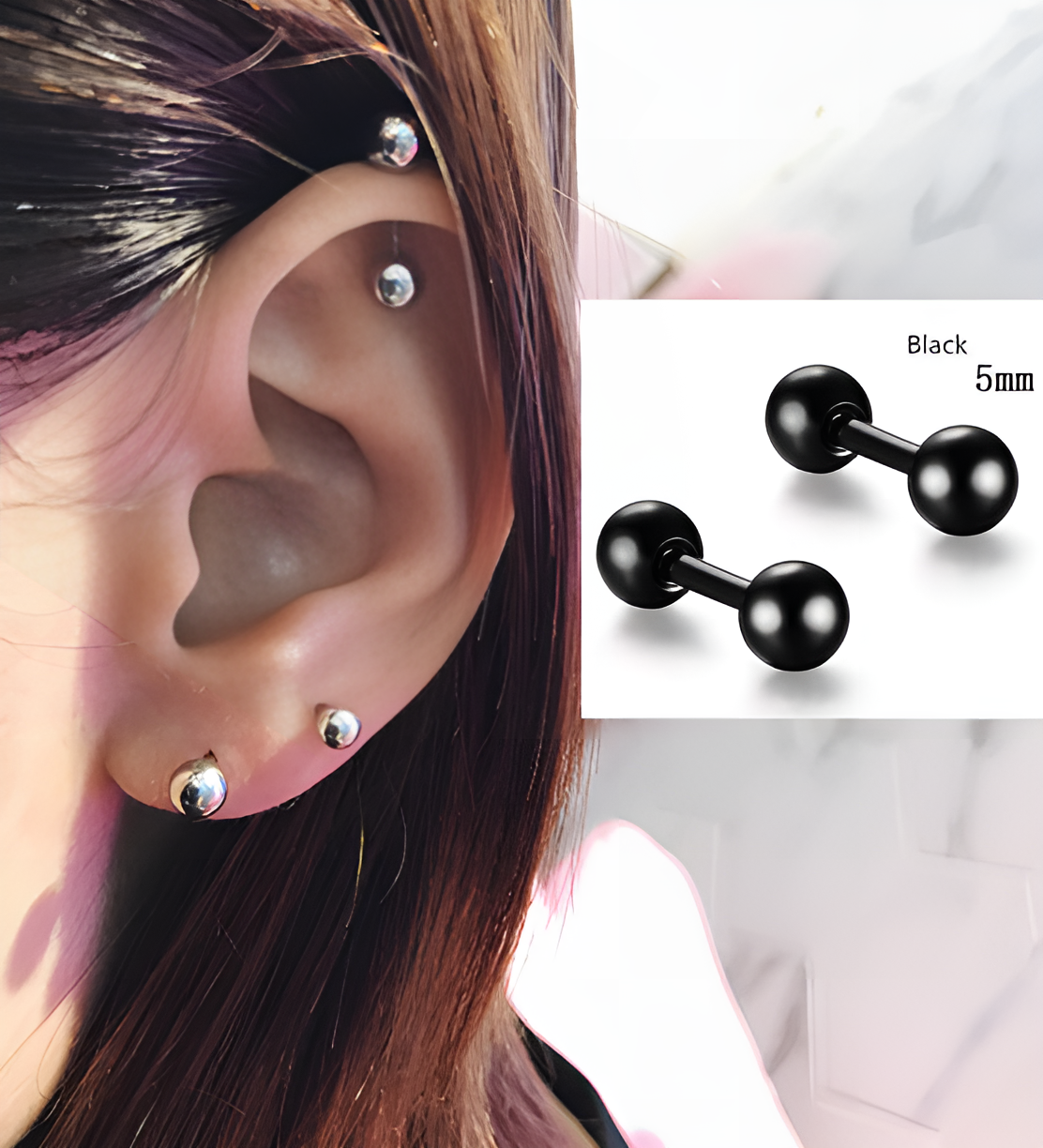 Everyday casual earrings for women, lightweight simple studs