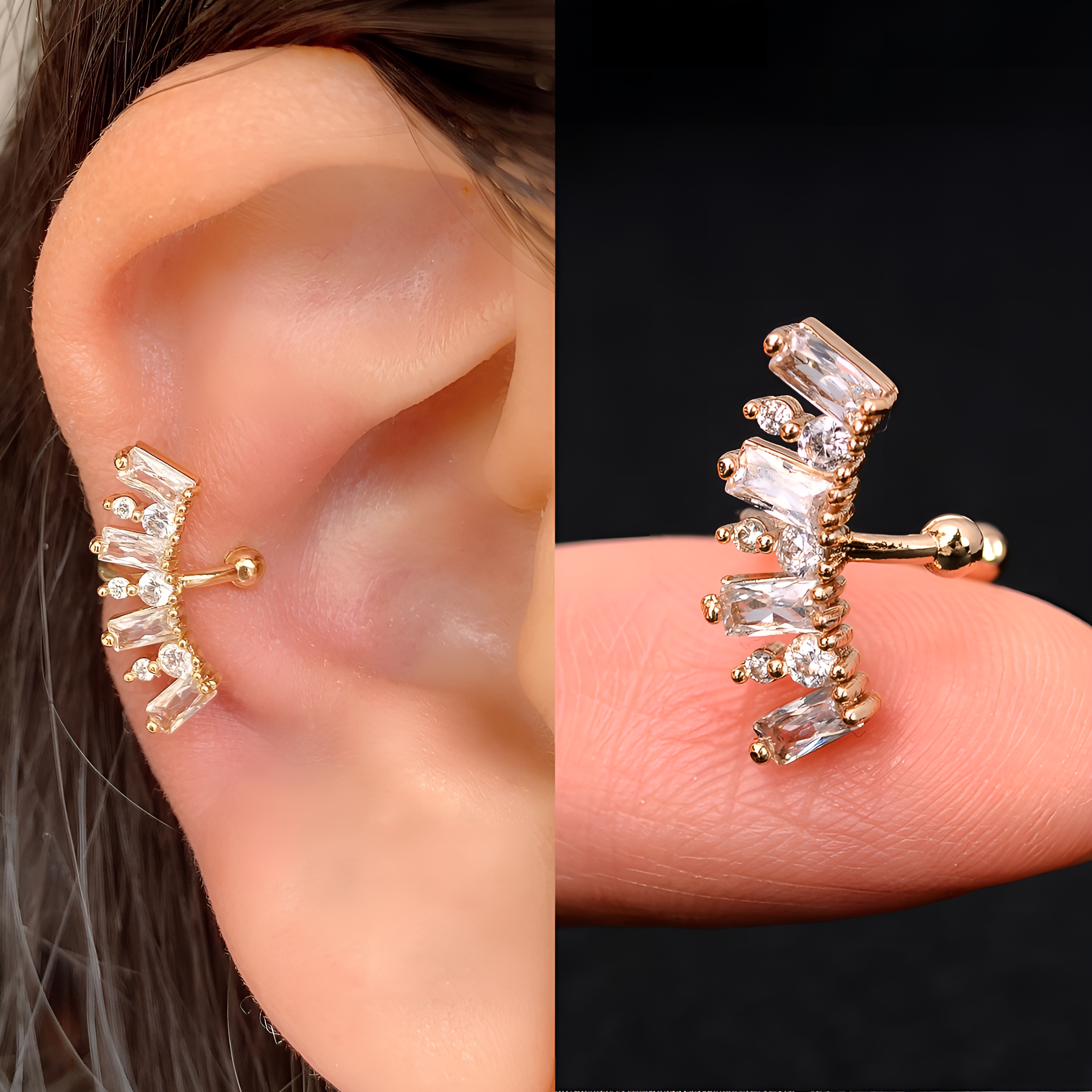Everyday casual earrings for women, lightweight simple studs