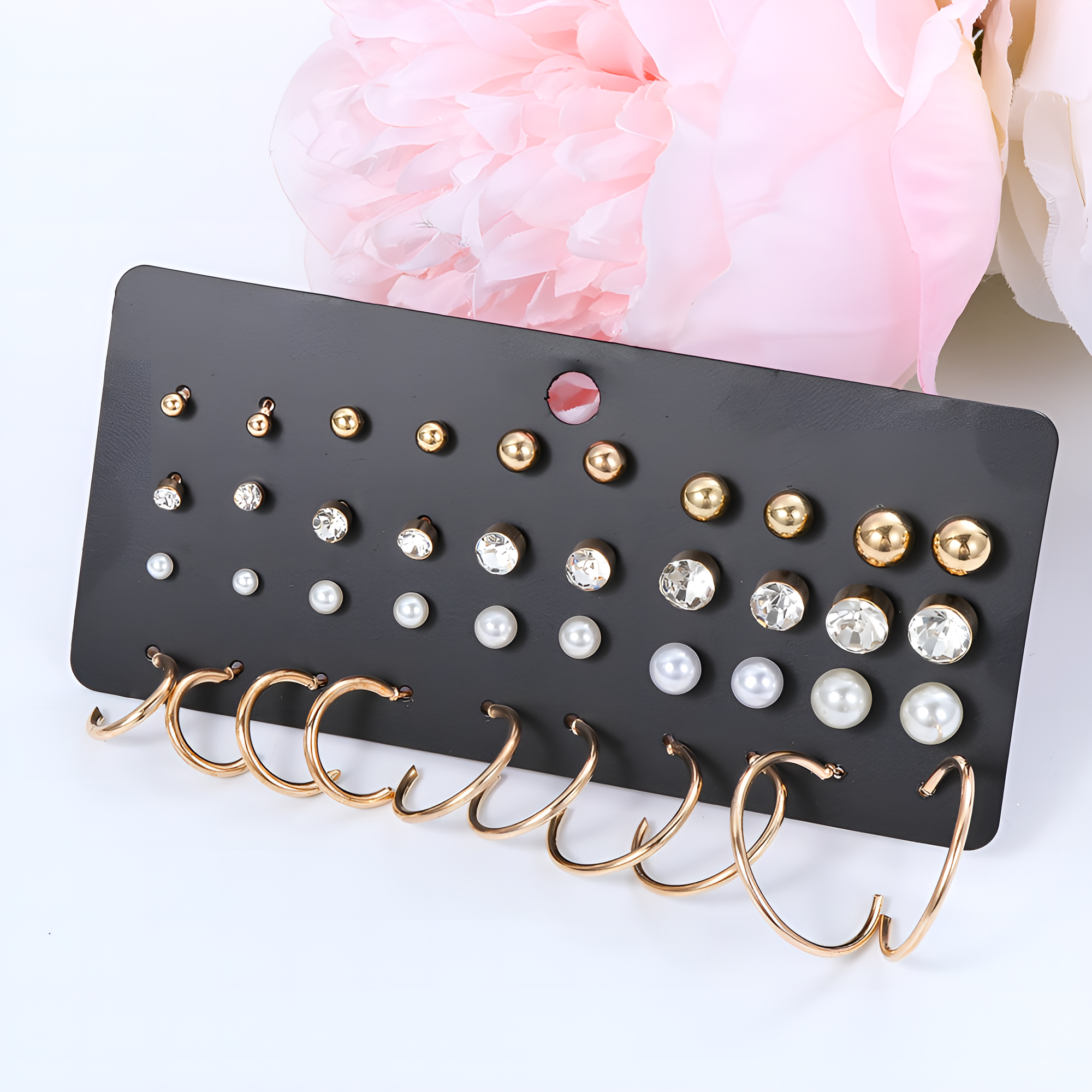 Everyday casual earrings for women, lightweight simple studs