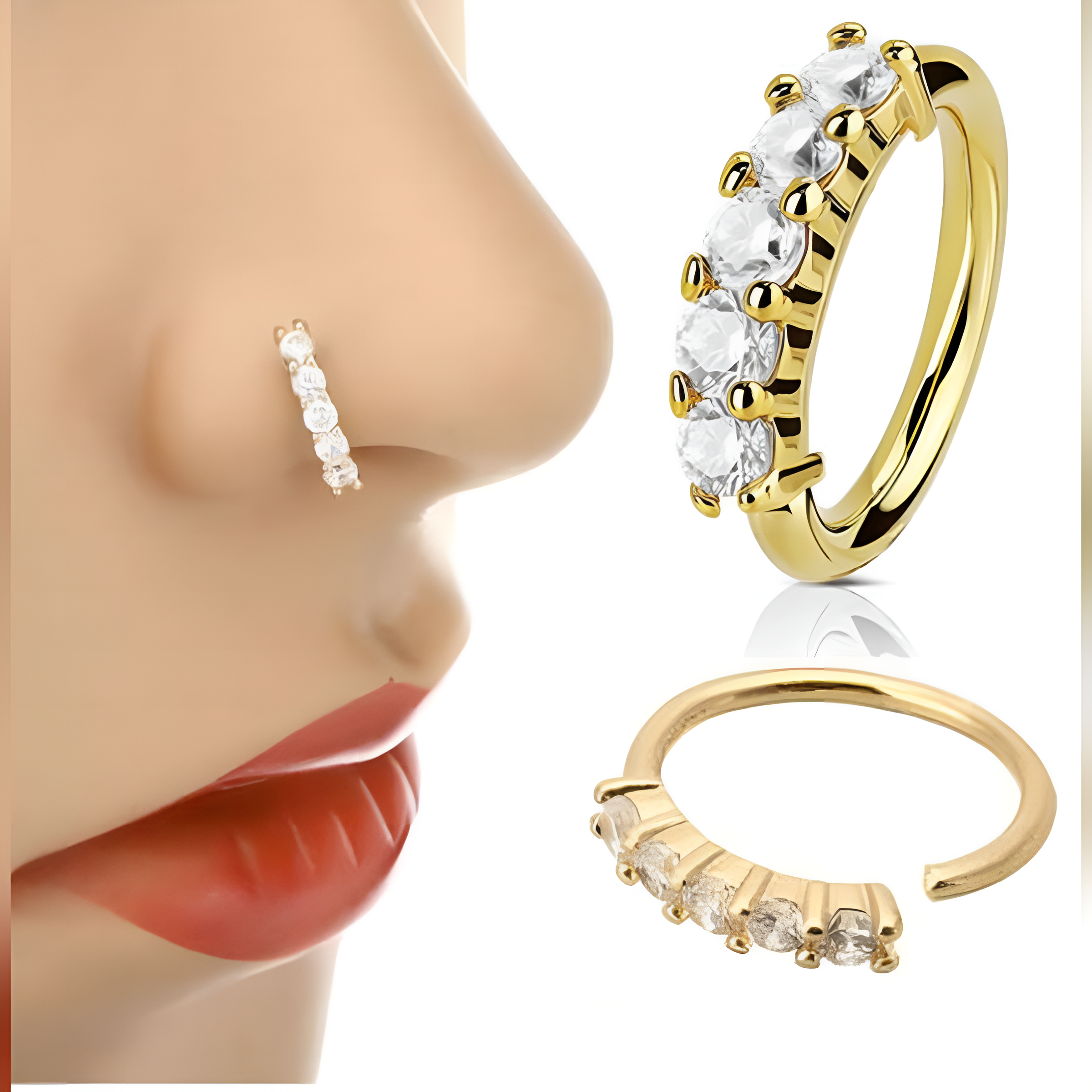Minimalist nose ring, small nose jewelry for daily wear