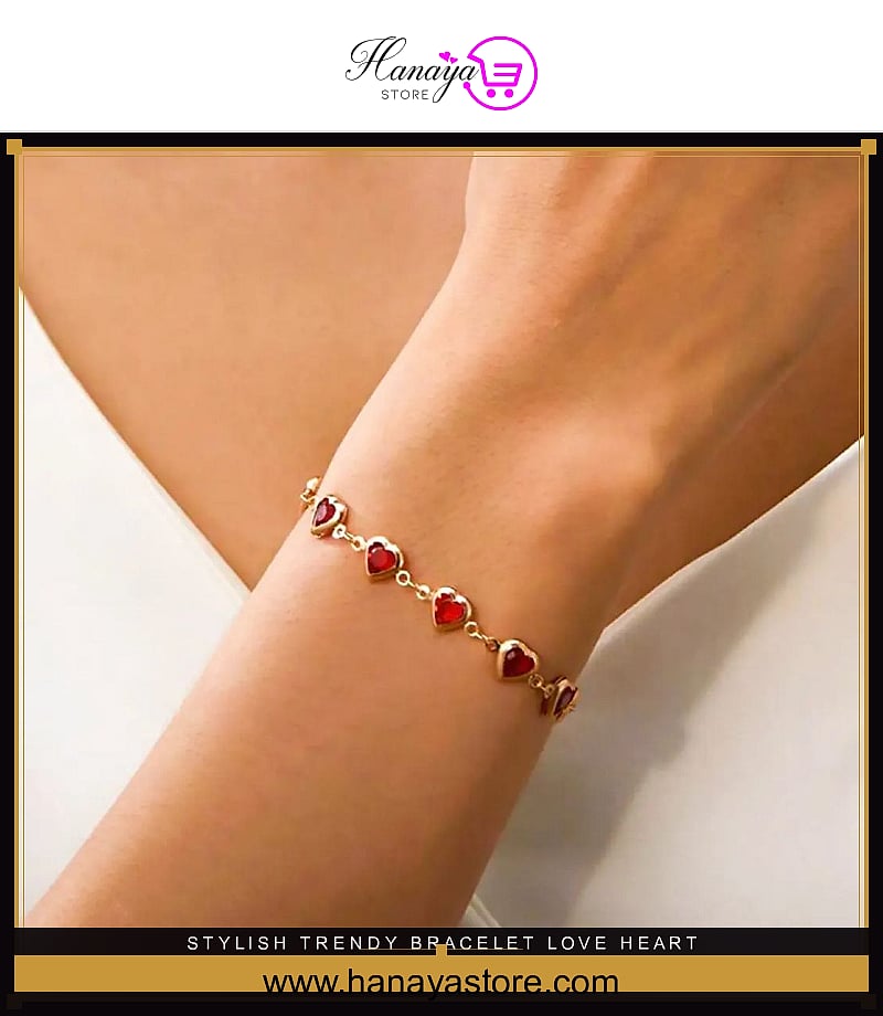 Stylish & Trendy Bracelet Love Heart Bracelet for Women – Perfect for Every Occasion – Accessories Online in Pakistan | Ha...