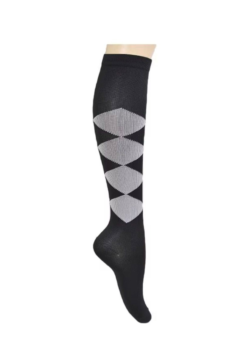 Graduated Medicated Sports 15-20mmHg Compression Socks for Men & Women Fancy Unisex Socks for Blood Circulation Blood Circulation Compression Socks – Image 2 of 2