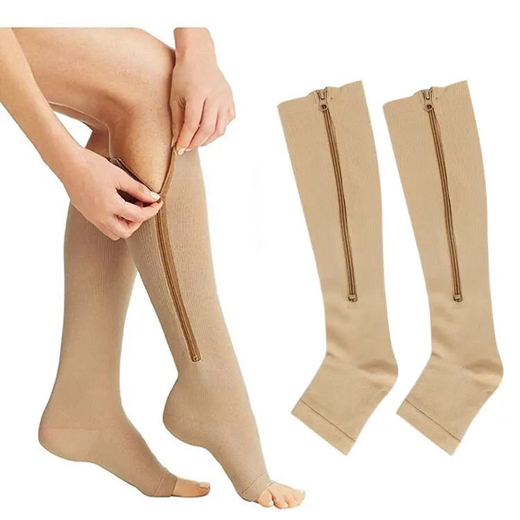 High Quality Medicated Sports Zip Blood Circulation Compression women socks pair socks fancy socks – Close Up – Compressio...