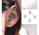 Steel 5 Mm Pair Ear Plug Piercing Barbell Cartilage Ear Jewelry – Image 5 of 9