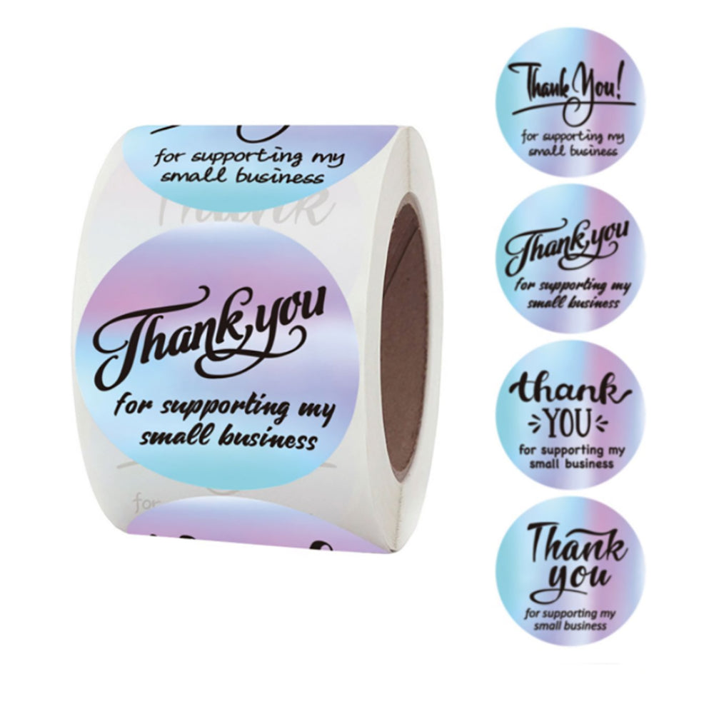 thank you stickers roll for packaging and gifts