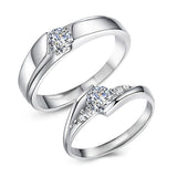 2 pieces Premium Quality Couple Rings Adjustable for Women & Men – 925 stamped Forever love Wedding & Fashion Jewelry Gifts Love rings