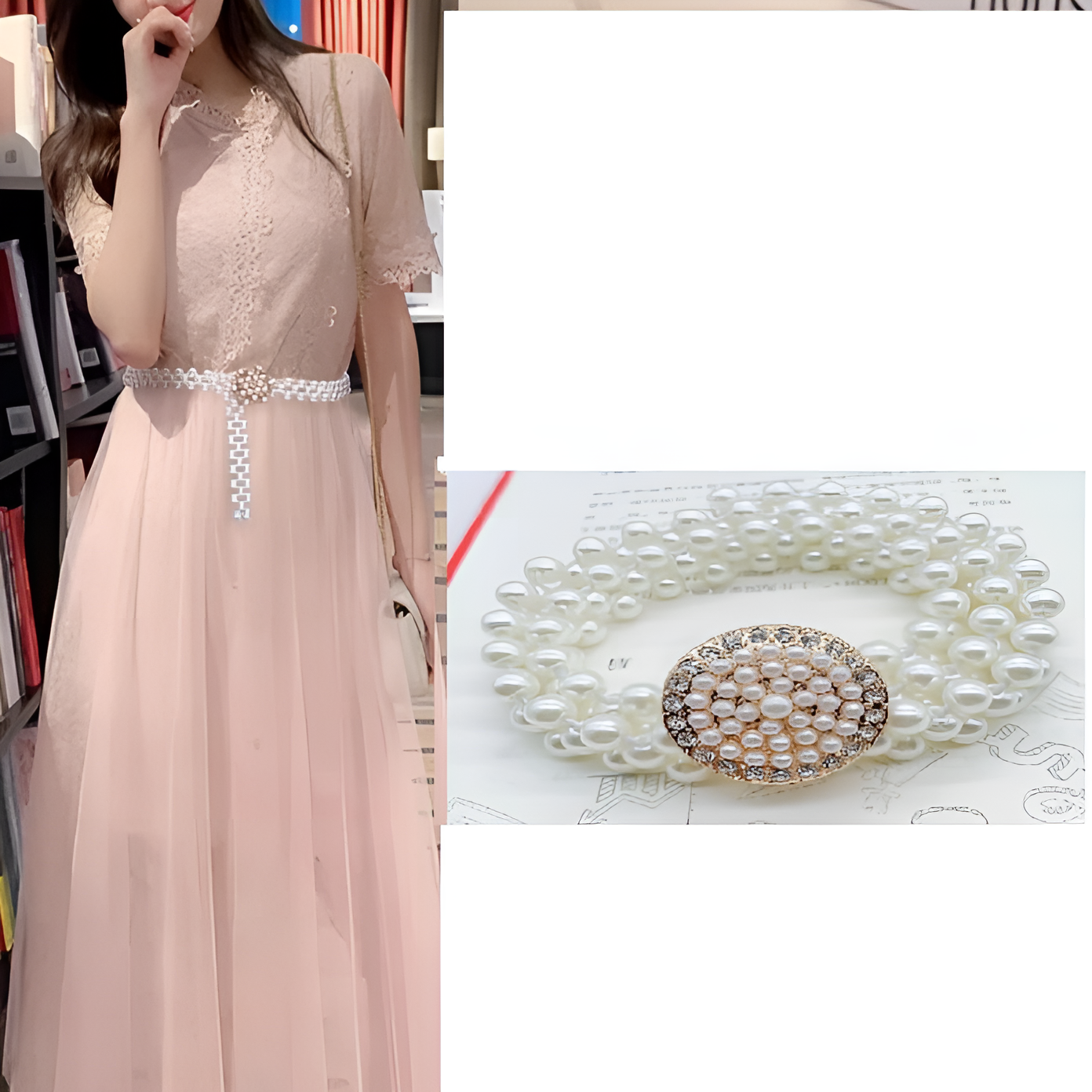 Trendy Stretchable Waist Chain Belt for Women Girls Elegant Slim Kamar Band Stylish Fashion Waist Belt for Dresses Wedding...