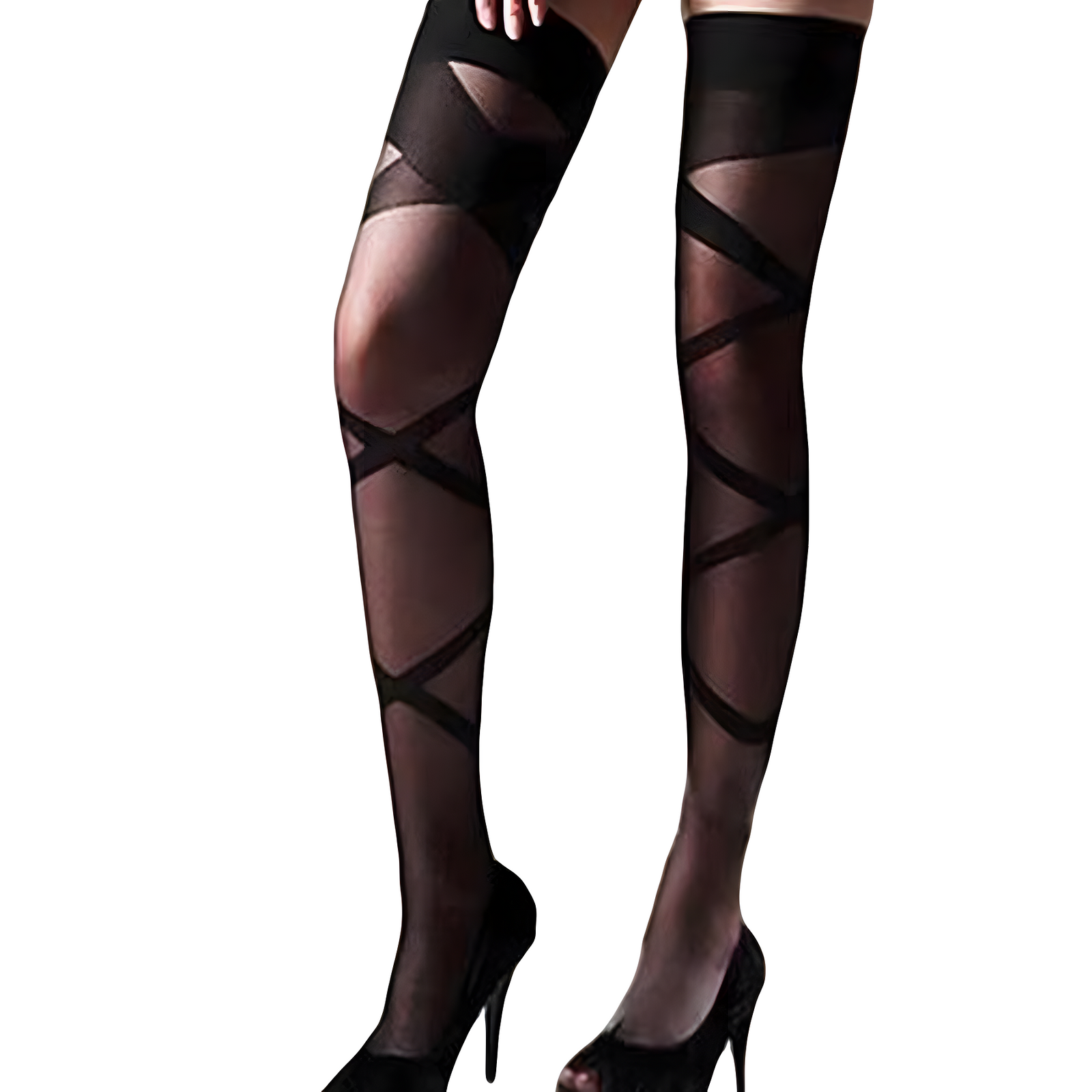 Long lace Socks Women Lace Stay Up Thigh High Hold ups Stockings – Stockings, Tights & Leggings Online in Pakistan | Hanaya