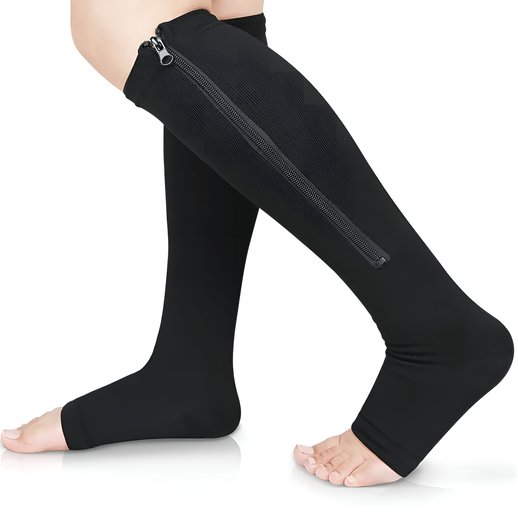 Medicated compression socks for blood flow and anti-fatigue leg support