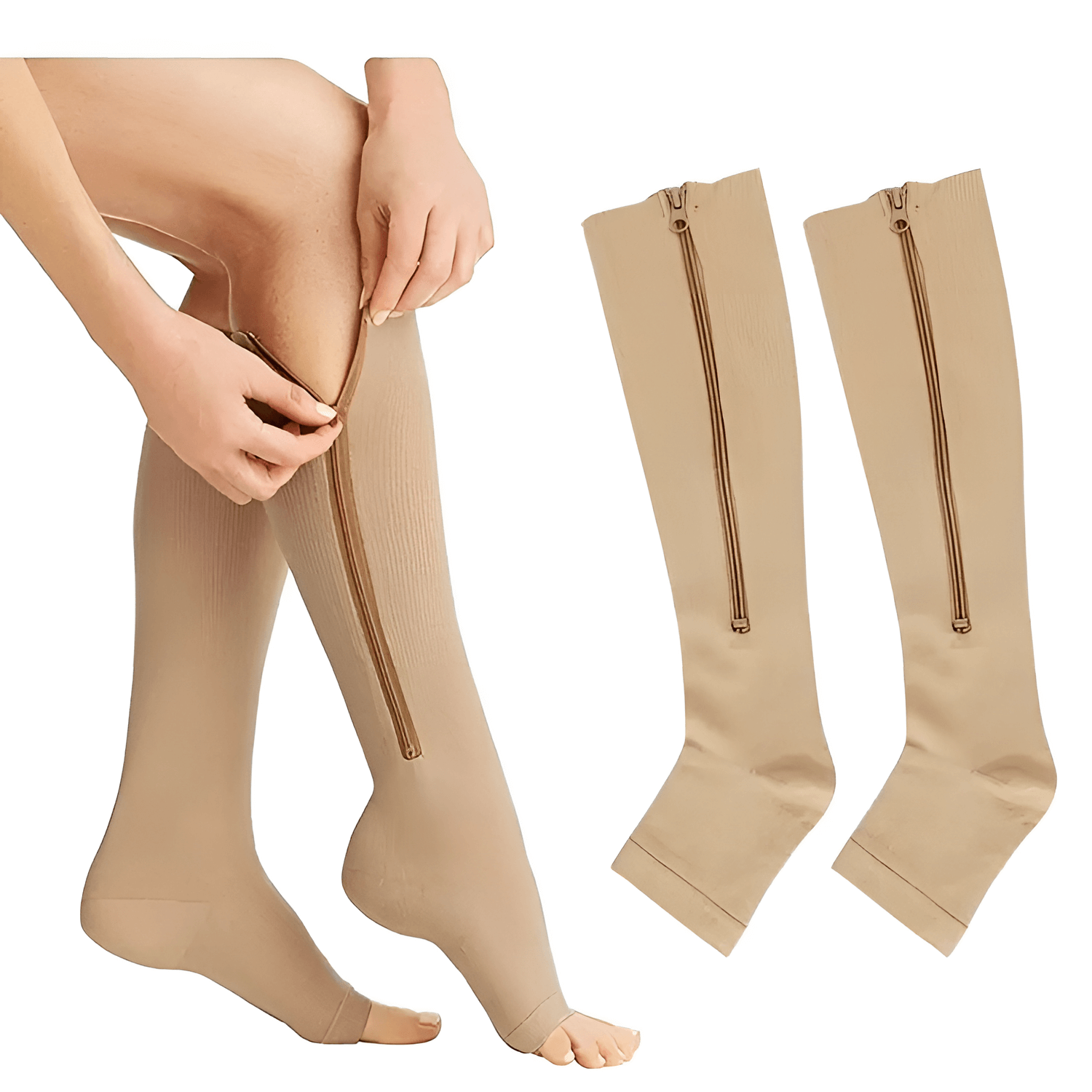 High Quality Medicated Sports Zip Blood Circulation Compression women socks pair socks fancy socks