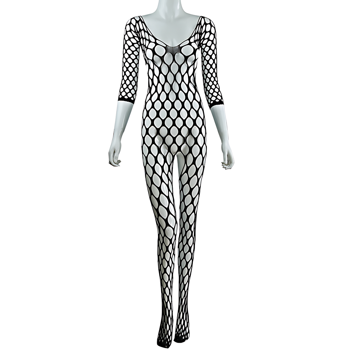 Mesh fishnet jumpsuit