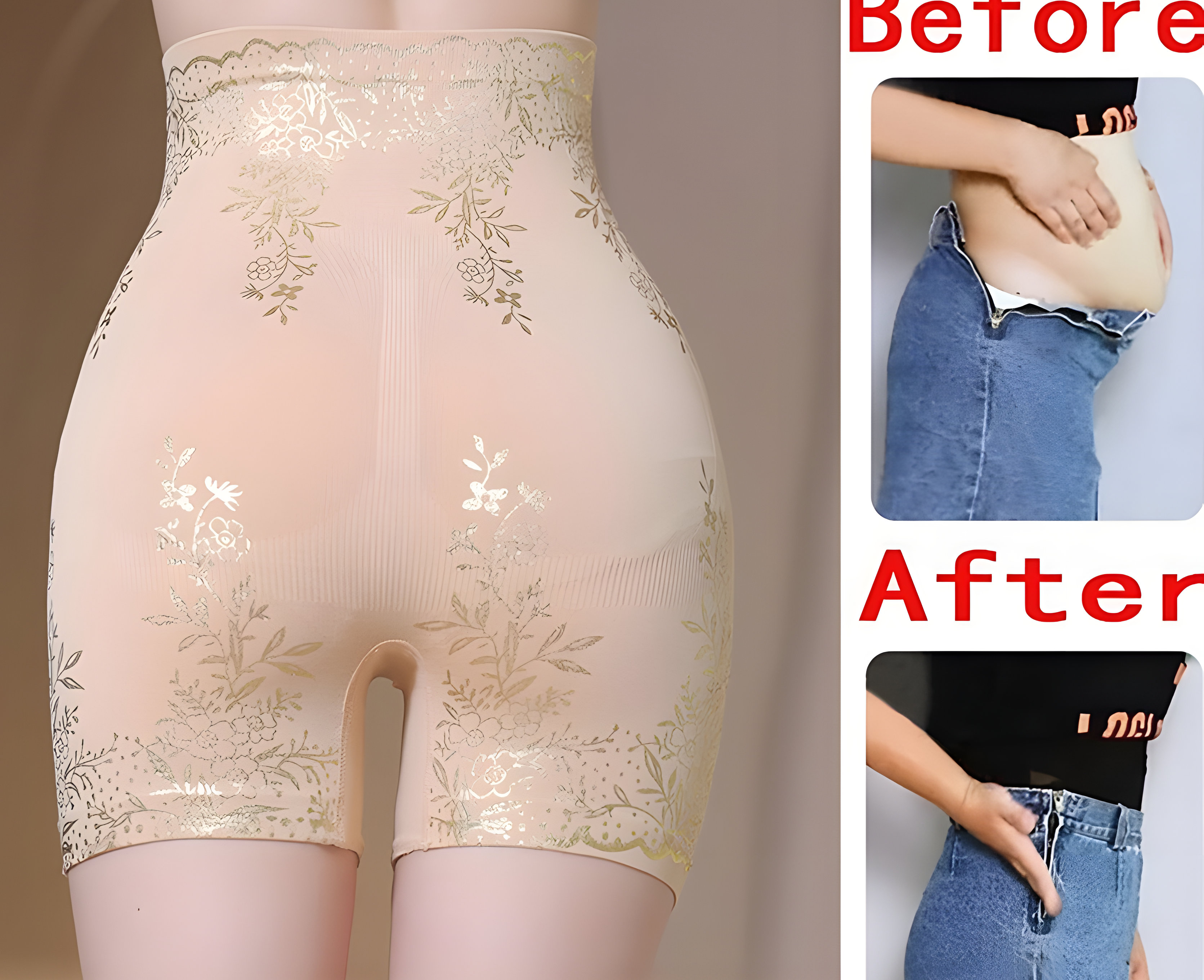 Restoration shaper fat burning Hip-lift tummy control panties safety pants knickers underwear shapewear high waist