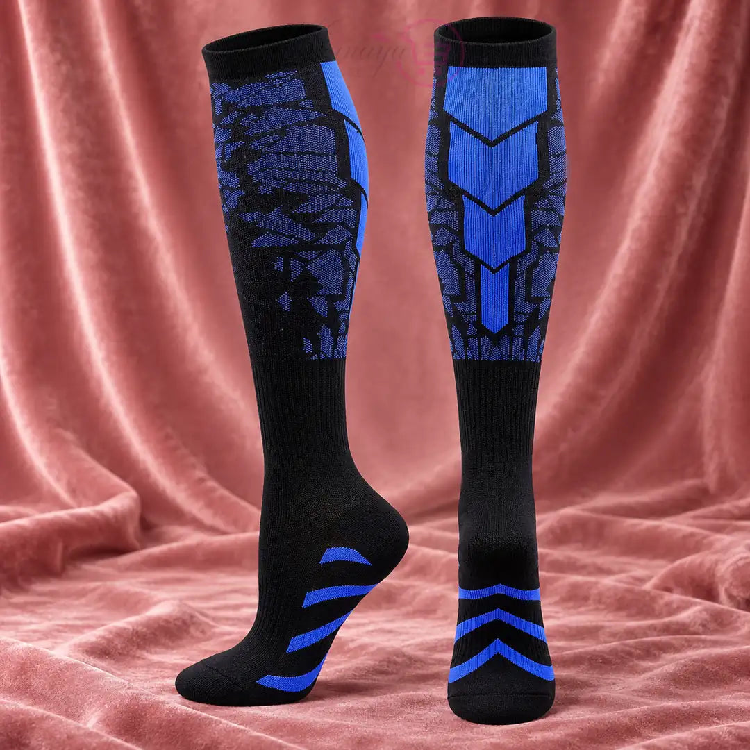 Graduated Compression Socks 20 30mmhg for Men Women Medicated Support for Blood Circulation Sports Travel Unisex Fancy Design