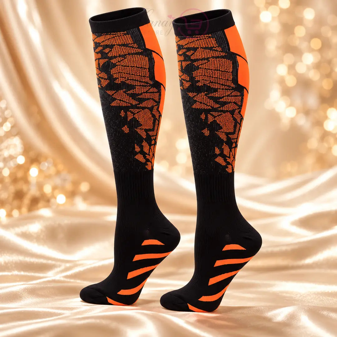 Graduated Compression Socks 20 30mmhg for Men Women Medicated Support for Blood Circulation Sports Travel Unisex Fancy Design