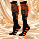 Graduated Compression Socks 20 30mmhg for Men Women Medicated Support for Blood Circulation Sports Travel Unisex Fancy Design