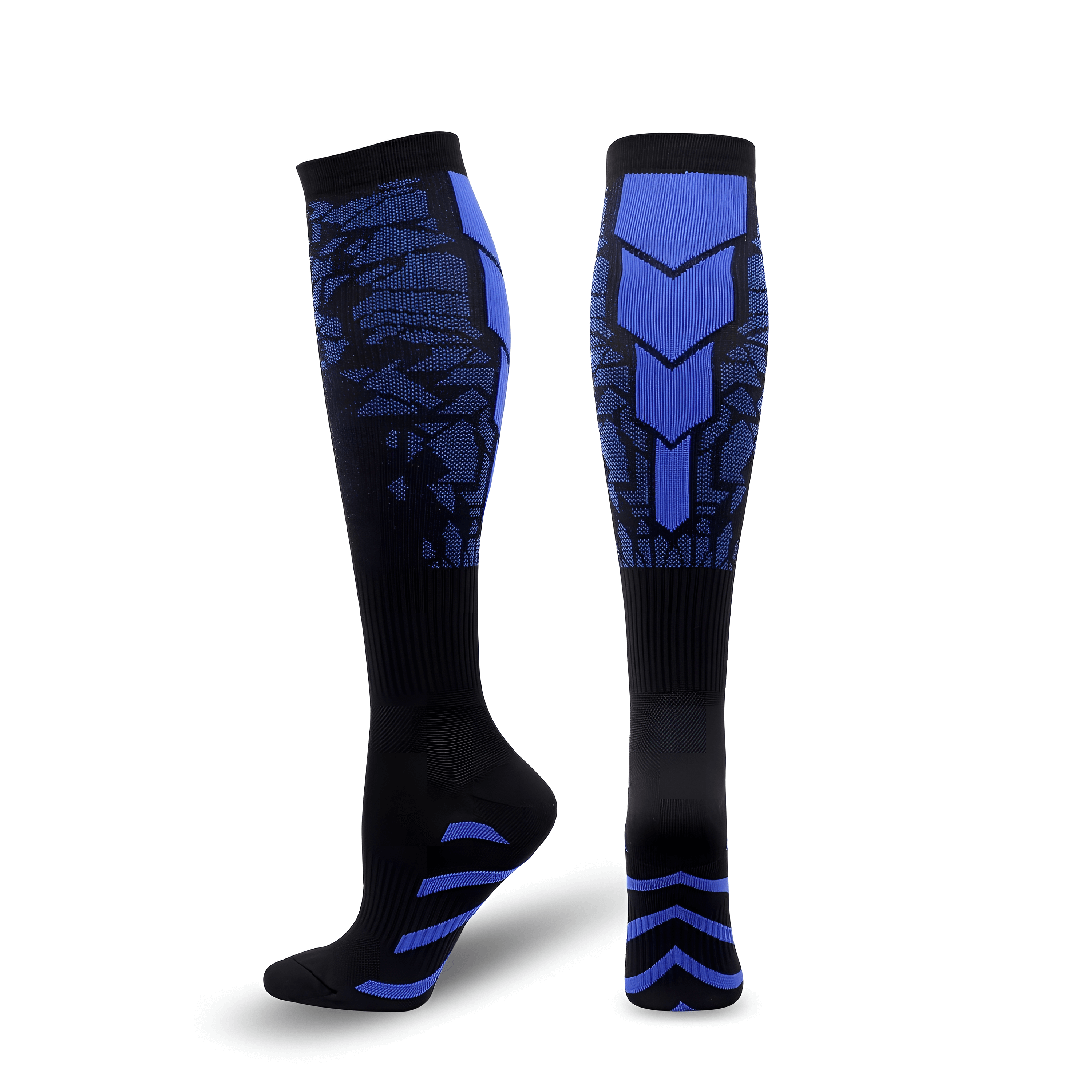Graduated Compression Socks 20-30mmHg for Men & Women – Medicated Support for Blood Circulation, Sports & Travel – Unisex Fancy Design