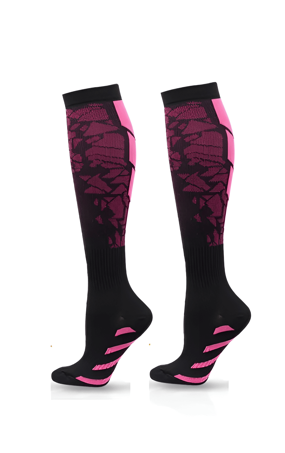 Graduated Compression Socks 20-30mmHg for Men & Women – Medicated Support for Blood Circulation, Sports & Travel – Unisex Fancy Design