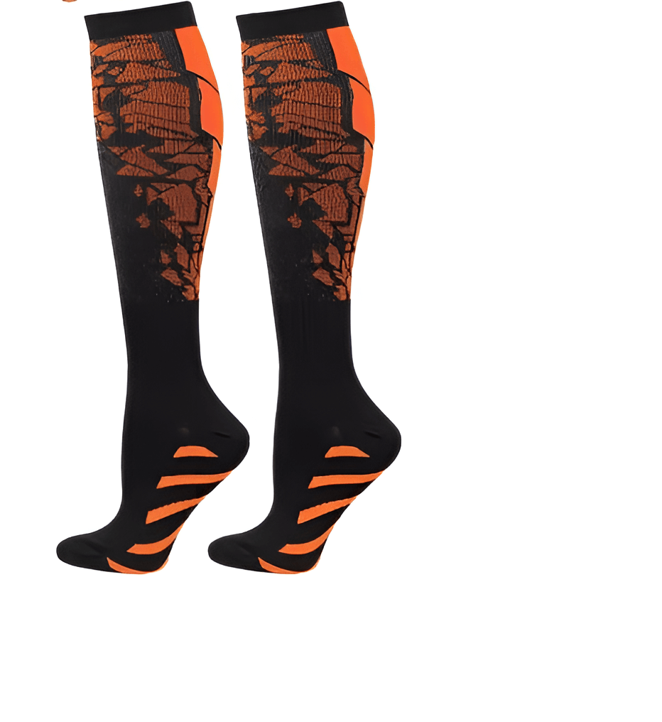 Graduated Compression Socks 20-30mmHg for Men & Women – Medicated Support for Blood Circulation, Sports & Travel – Unisex Fancy Design