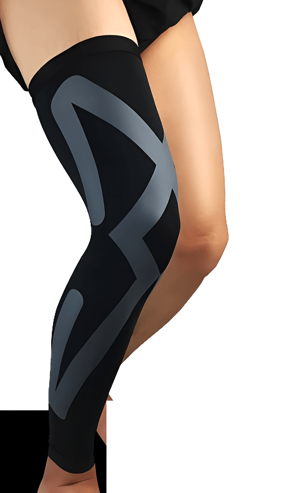 1 Piece Compression Knee Sleeve – Sports Leg Support for Running, Gym & Injury Recovery – Close Up – Compression Socks | H...