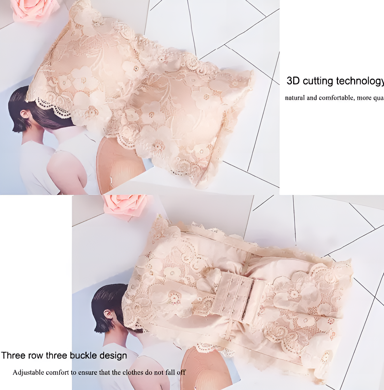 One Size (Fits:24 inch - 38 inch) Women Ladies Bra Ladies Undergarment