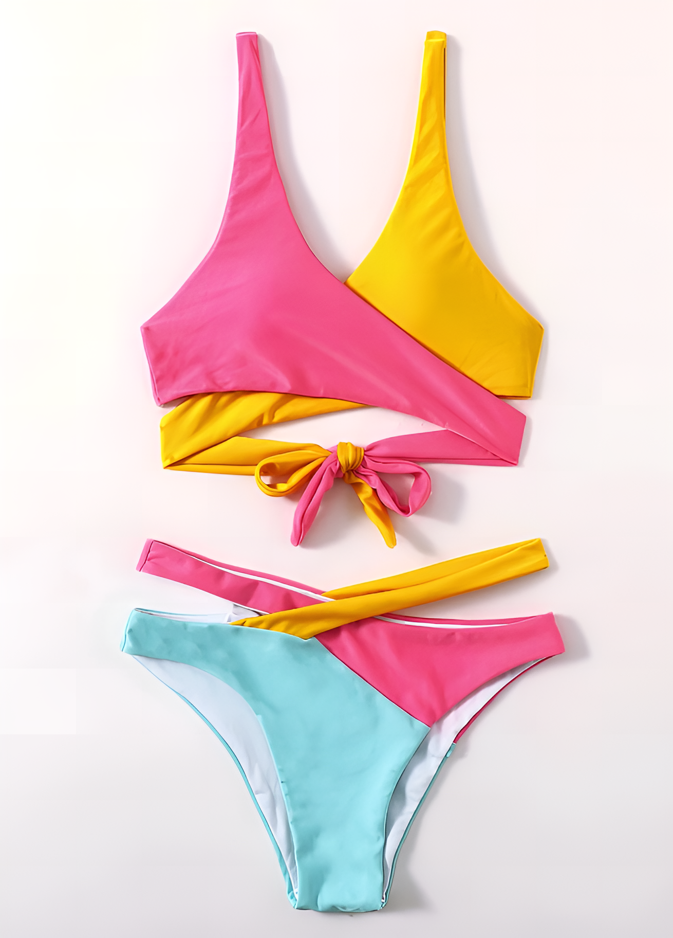 Stylish women's bikini set with matching bra and panty set for chic look