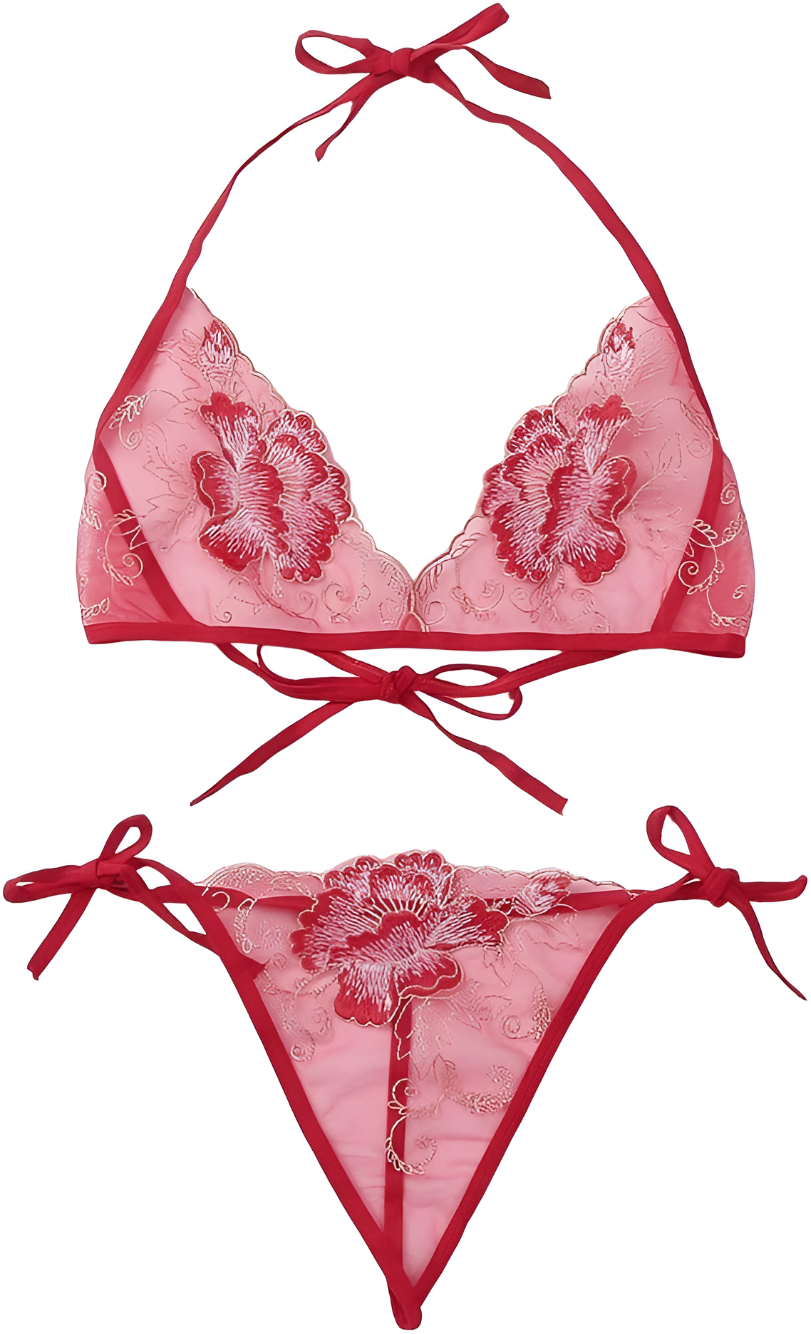 Stylish women's bikini set with matching bra and panty set for chic look