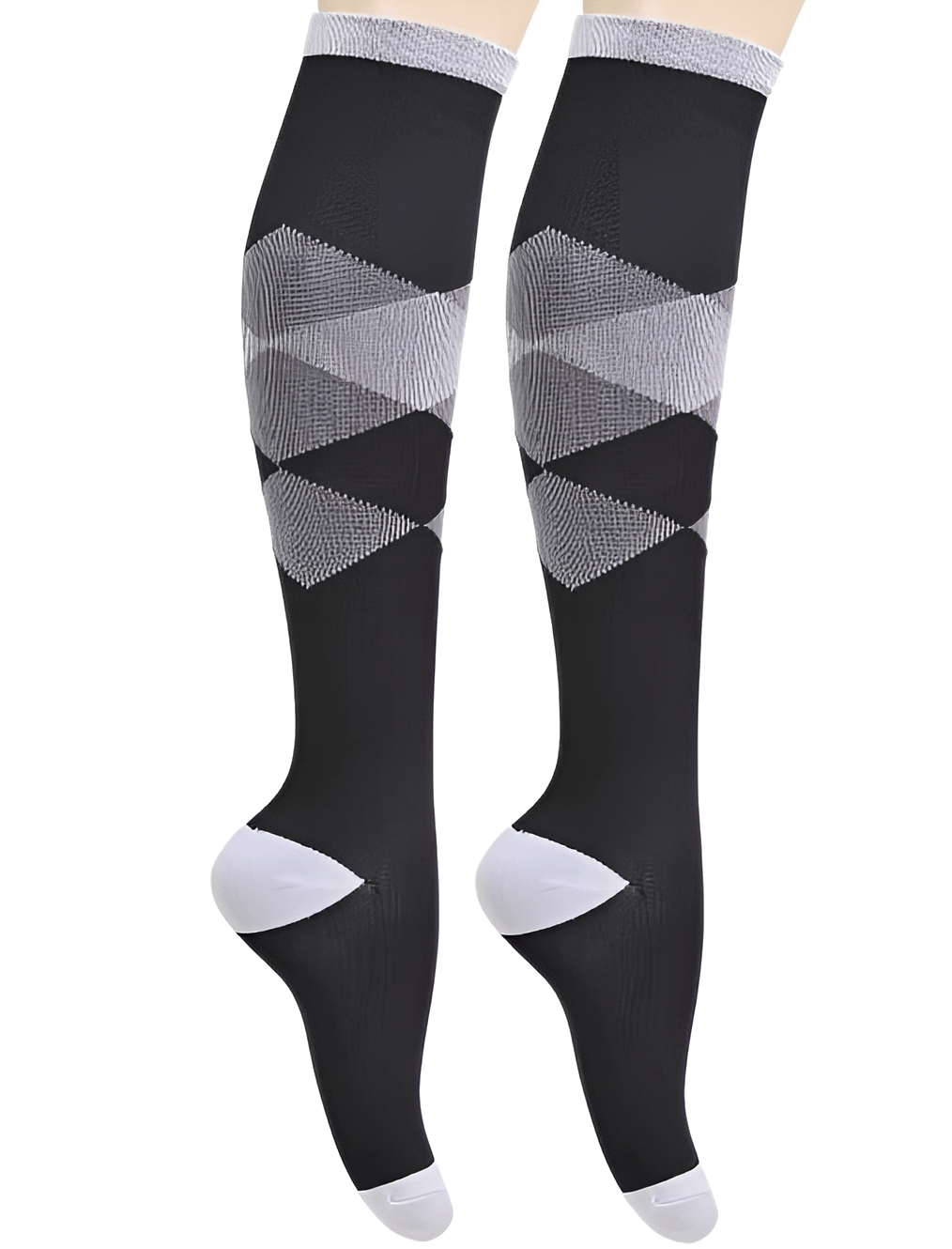 Sports compression socks – breathable, anti-fatigue design for active use