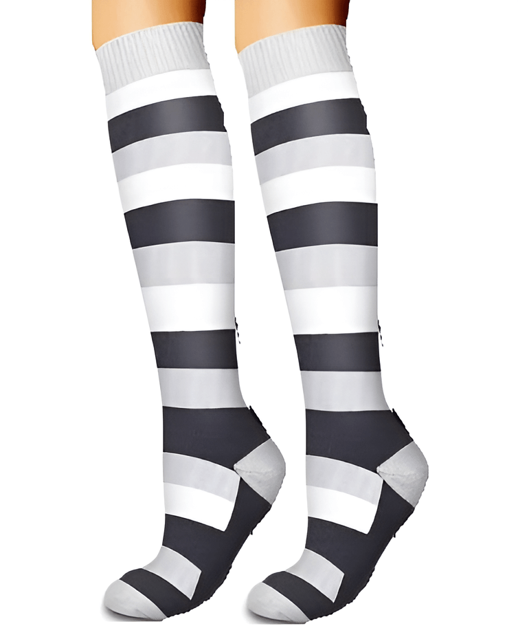 Elastic support socks with graduated compression – unisex design for adults