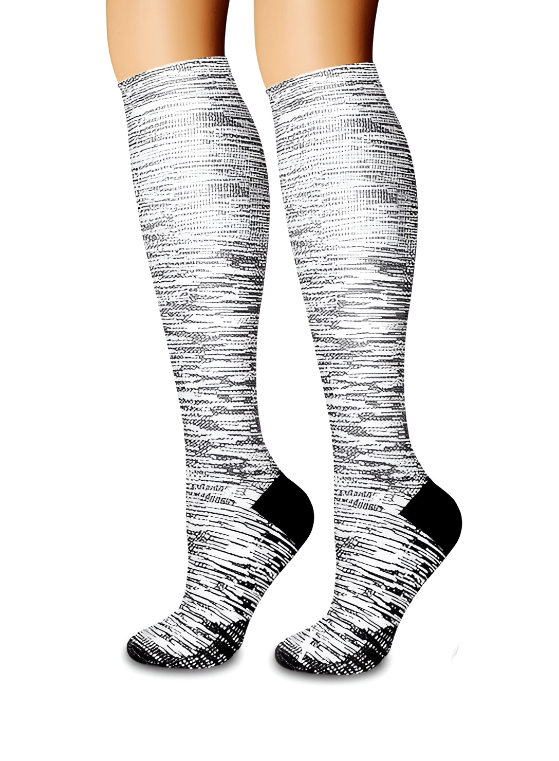 Fancy patterned compression socks – stylish support wear for daily use