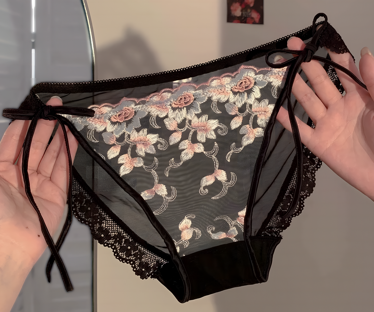 High Premium One size Quality Thong Panty Underwear G-STRING Pearl Panties Underwear Underpants Lingerie For Girls Women Ladies Female