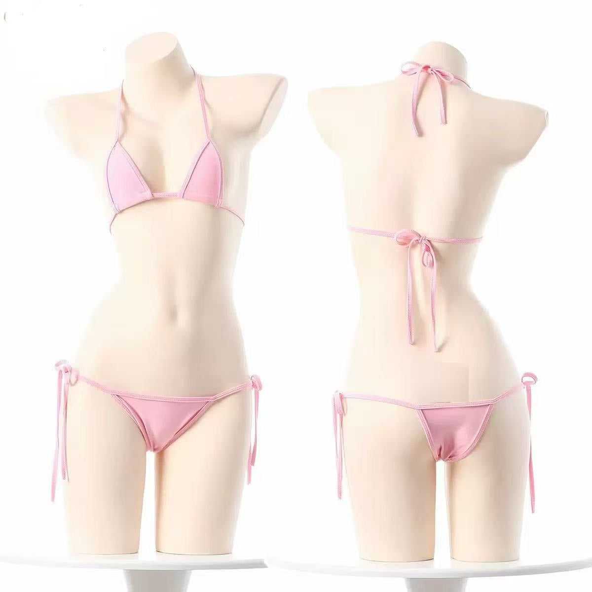 One Size (Fits:40-75 KGS) Bra set Lingerie Set Women Trendy Underwear Bikini Three-point Set