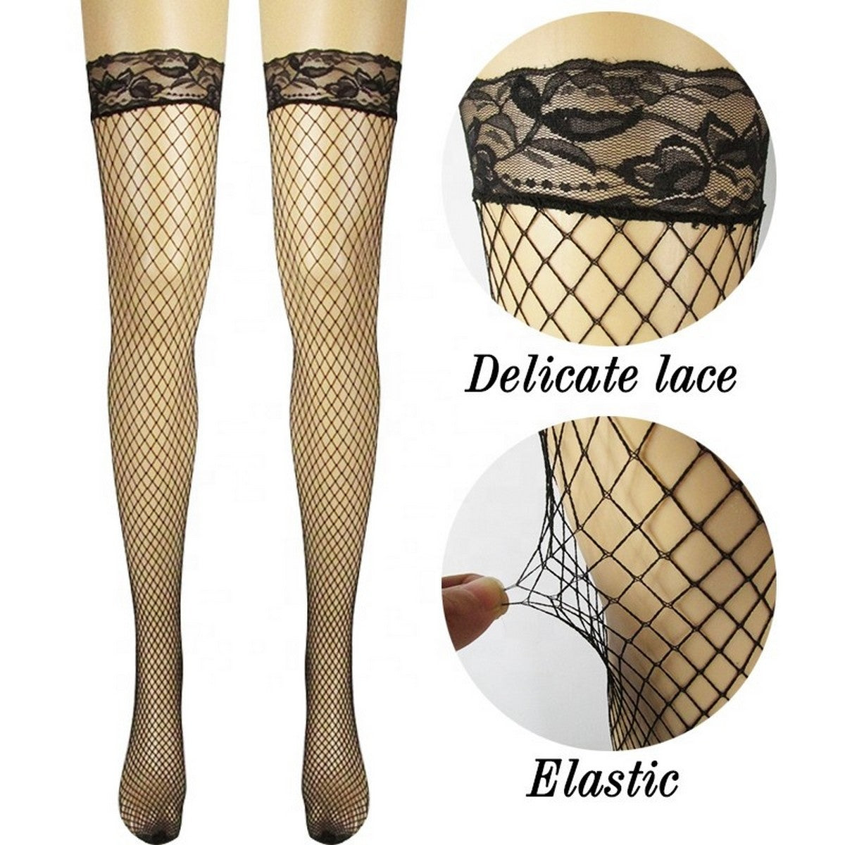 Trendy Women Breathable Fishnet Mid Sock Hollow Net Women Socks Pair Women Socks Fancy Socks for Women Women Socks Cute – Image 3 of 7