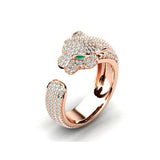 Trendy High Class Adjustable Silver Gem CZ Ring For Women – Close Up – Accessories | Hanaya Pakistan