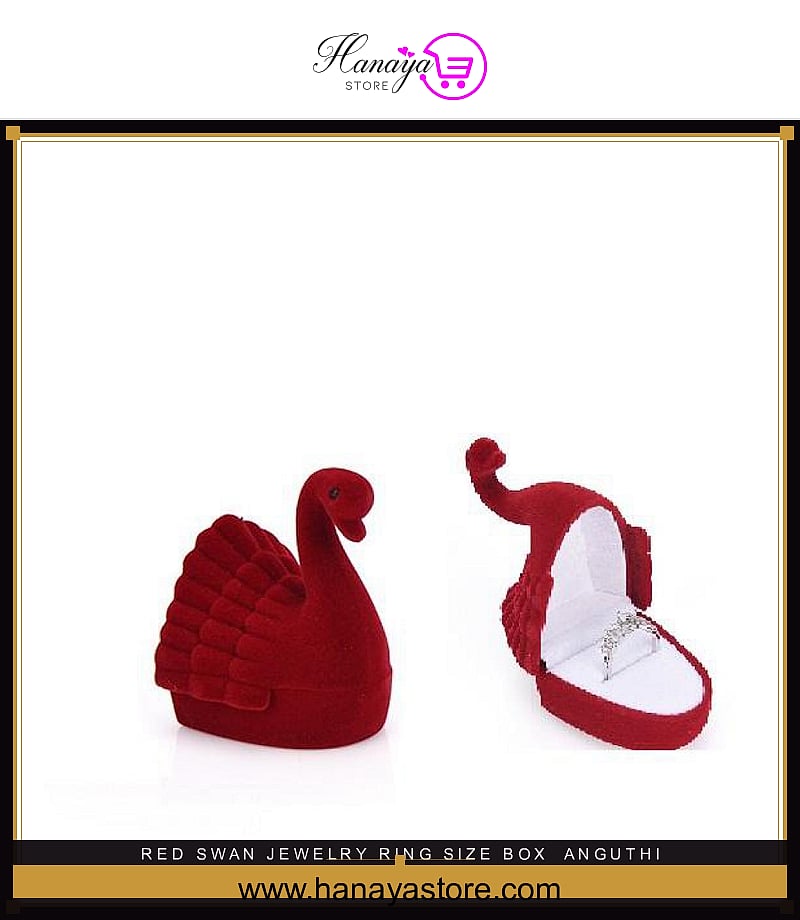 Red Swan Jewelry Ring Size Box – Accessories Online in Pakistan | Hanaya