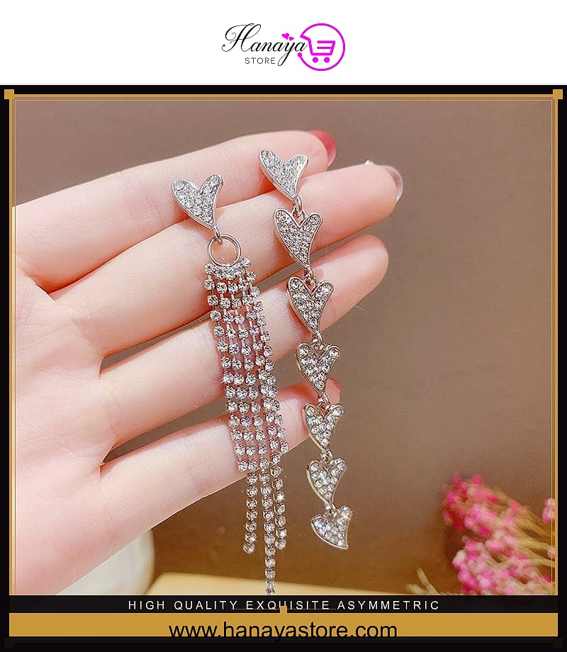 High Quality Exquisite Asymmetric Elegant Stylish Earring – Earrings Online in Pakistan | Hanaya