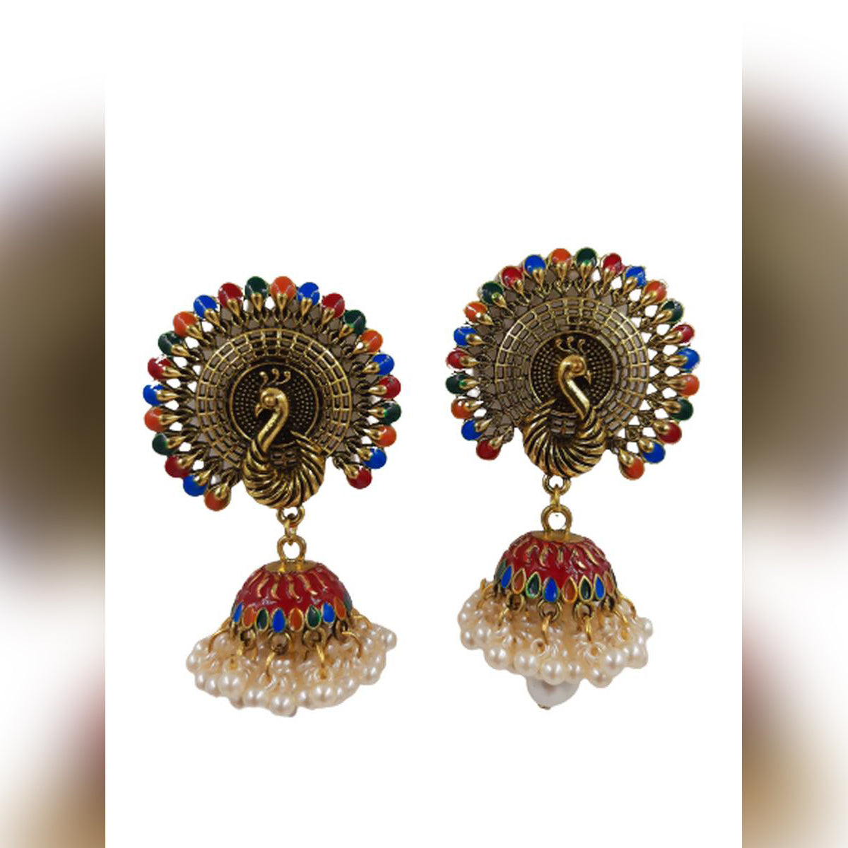 Trendy Classy Elegant Tassel Jhumka Stylish Earrings – Earrings Online in Pakistan | Hanaya
