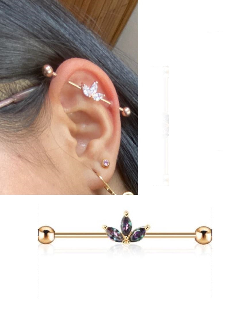 Durable Body Jewelry Steel 38mm Ear Plug 14G Piercing Industrial Cartilage Ear Jewelry – Earrings Online in Pakistan | Hanaya