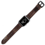 Compatible for Apple iWatch Strap Vintage Rough Outer Leather Inner Silicon 42/44mm Series 1/2/3/4 – Image 4 of 5