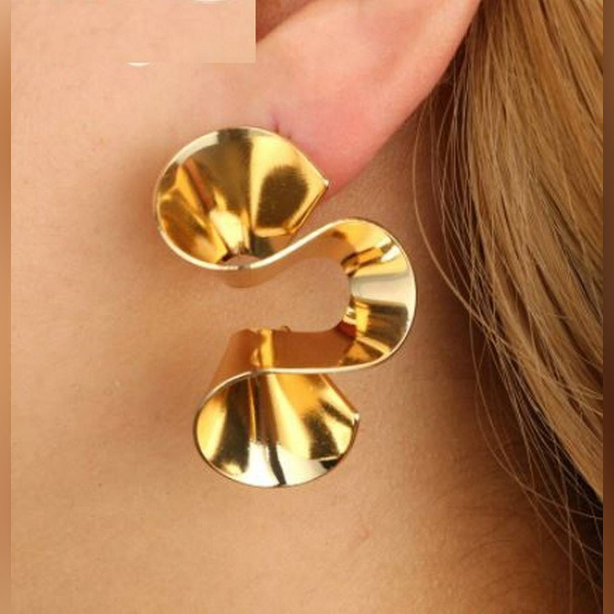Spiral Irregular Styled Party Wedding Trendy Earring – Earrings Online in Pakistan | Hanaya