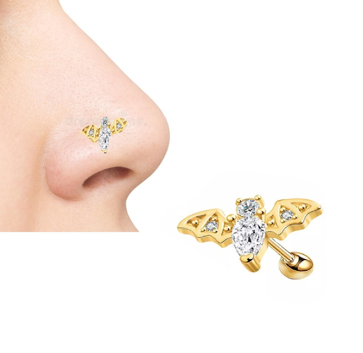 Helix Nose Ring 1pc Piercing Body Jewelry – Buy nose jewelry online in Pakistan
