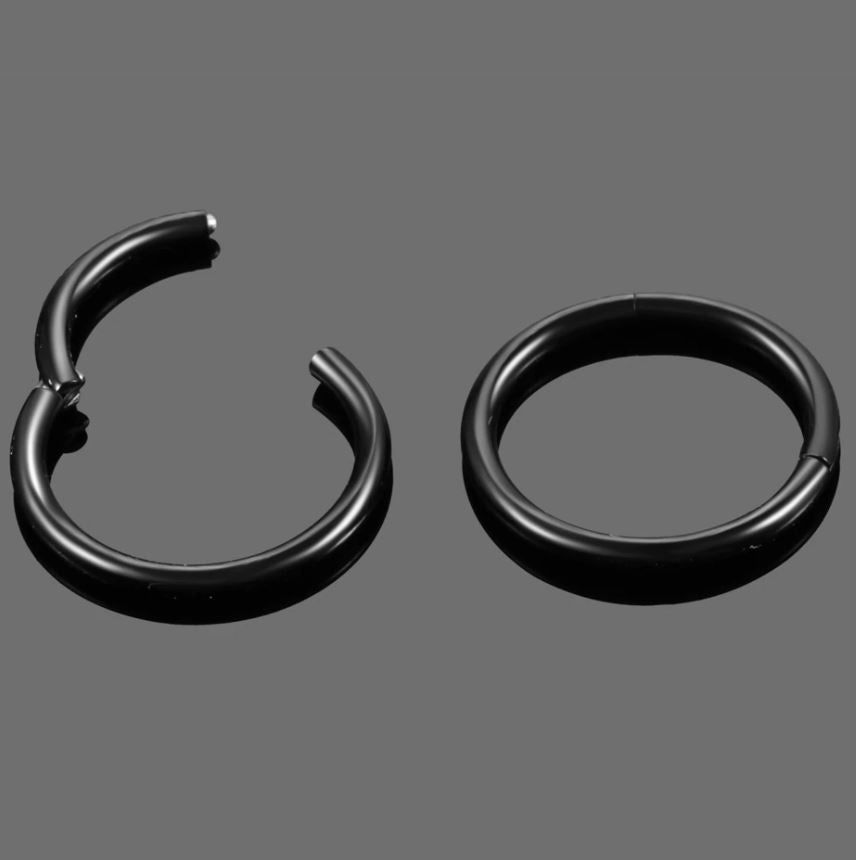 2 Pieces 8MM Hinged Earring Clicker Piercing Cartilage Helix Earring – Image 5 of 5