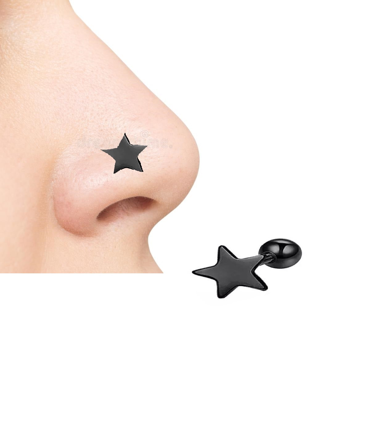 Piercing 1 PIECE Helix Nose Ring Body Jewelry – Image 2 of 2