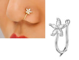 Stylish Clip On Nose Ring Non Piercing Heart Shape Fashion Jewelry – Close Up – Nose Jewelry | Hanaya Pakistan