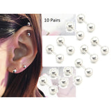 Steel 5.mm Pair Ear Plug Piercing Barbell Cartilage Ear Jewelry – Image 4 of 4