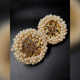 Trendy Delicate High Quality Classy Fully Pearl Round Crystal Fashion Earring – Close Up – Earrings | Hanaya Pakistan
