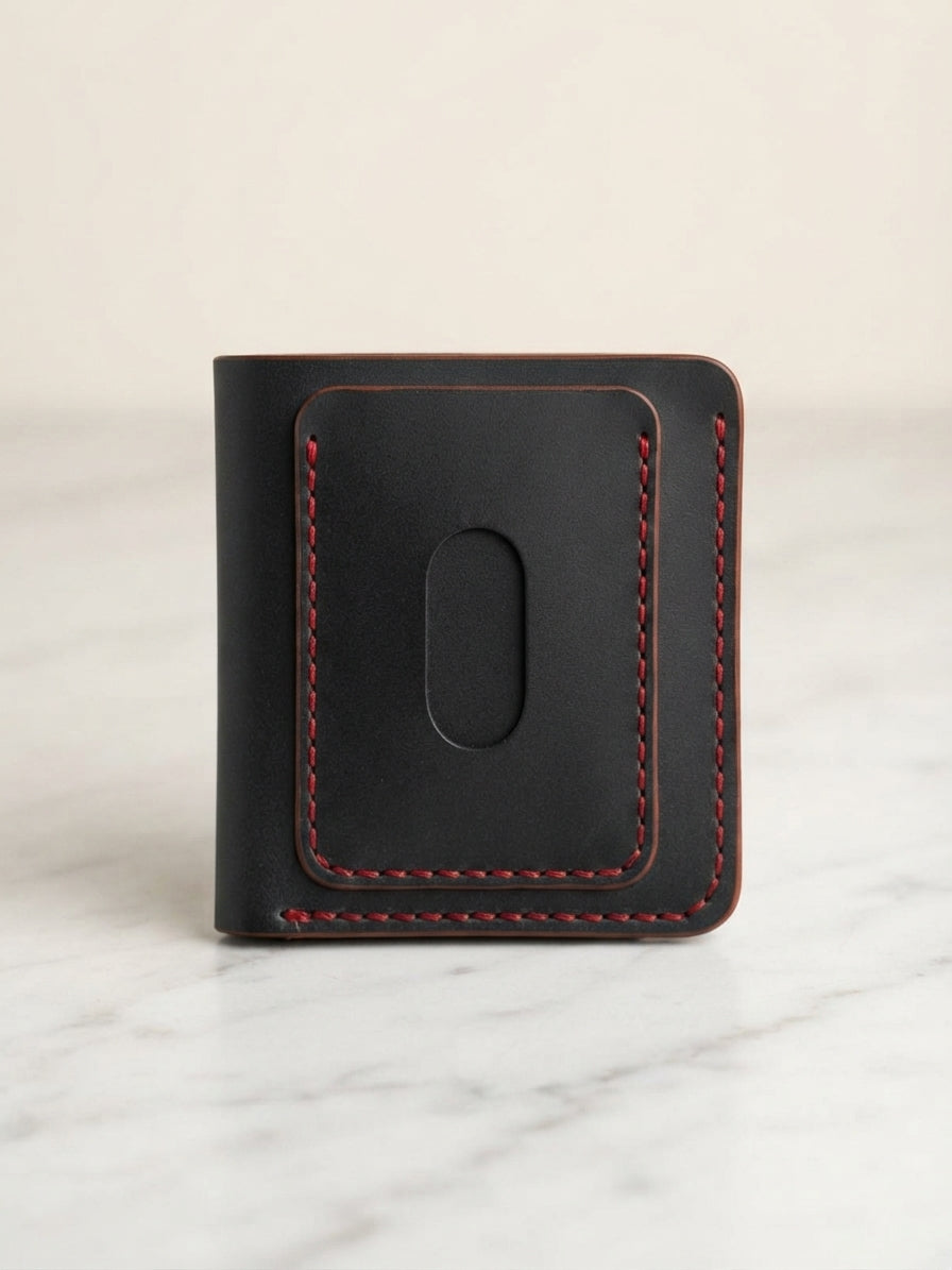 Genuine Leather Wallet for Men | Crazy Horse Pull-Up Cowhide Bifold Wallet with Card Slots & Cash Compartment